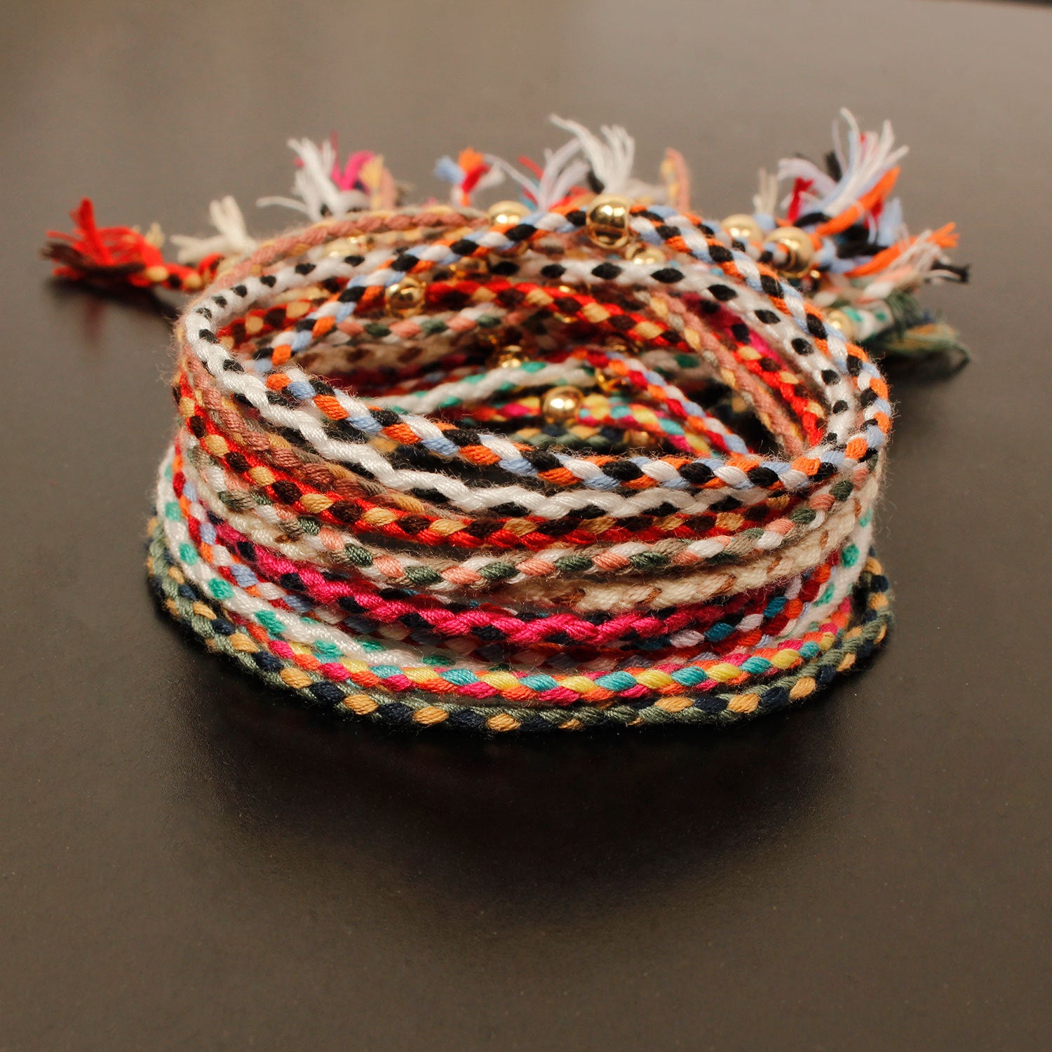 Fashion Hand Woven Colorful Thread Hand Ornaments