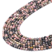 Natural Loose Gemstone Rhodonite Stone Beads 15.5 Inch Strand