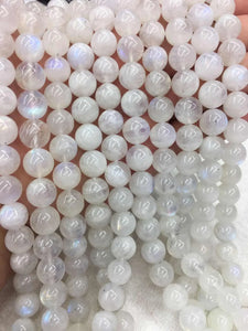 High Quality Moonstone Round Natural Bead 15 Inch Strand Price For 5 Strands