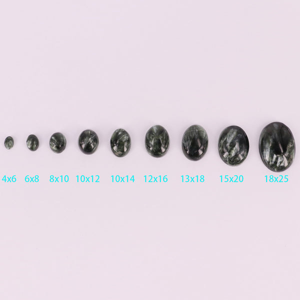 Full Size Of Natural Seraphinite Oval Cabochon Price For 10 PCS
