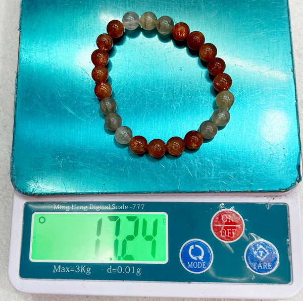 Bracelet of natural stone beads of arusha attracting stones
