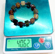 Bracelet of natural stone beads of mix quartz attracting stones