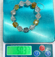 Bracelet of natural stone beads of topaz attracting stones