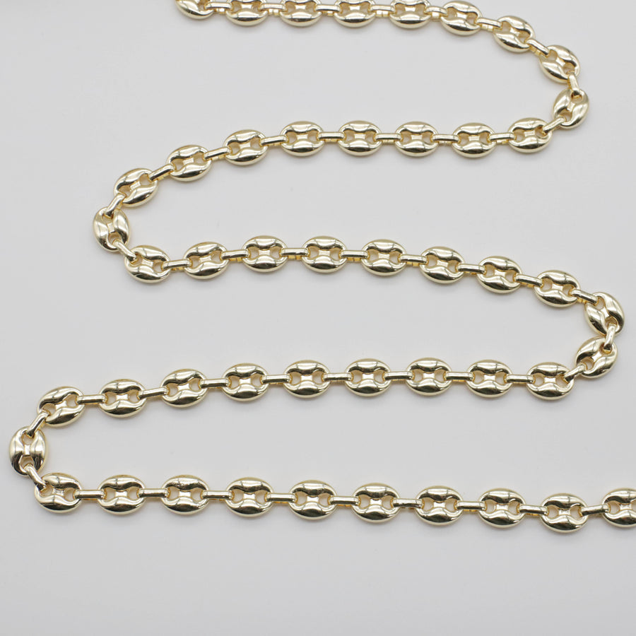 10x13MM Alloy Chain 4 mm Thickness Width 2x9 mm Link Wire Gold Plated