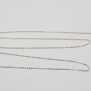 1.7x2.2MM Classic Brass Flat Oval Link Chain 0.3 mm Thickness Wire Gold Plated