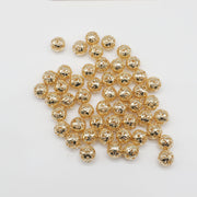 10 mm Brass Hollow Beads For Summer Jewelry Western Style Material