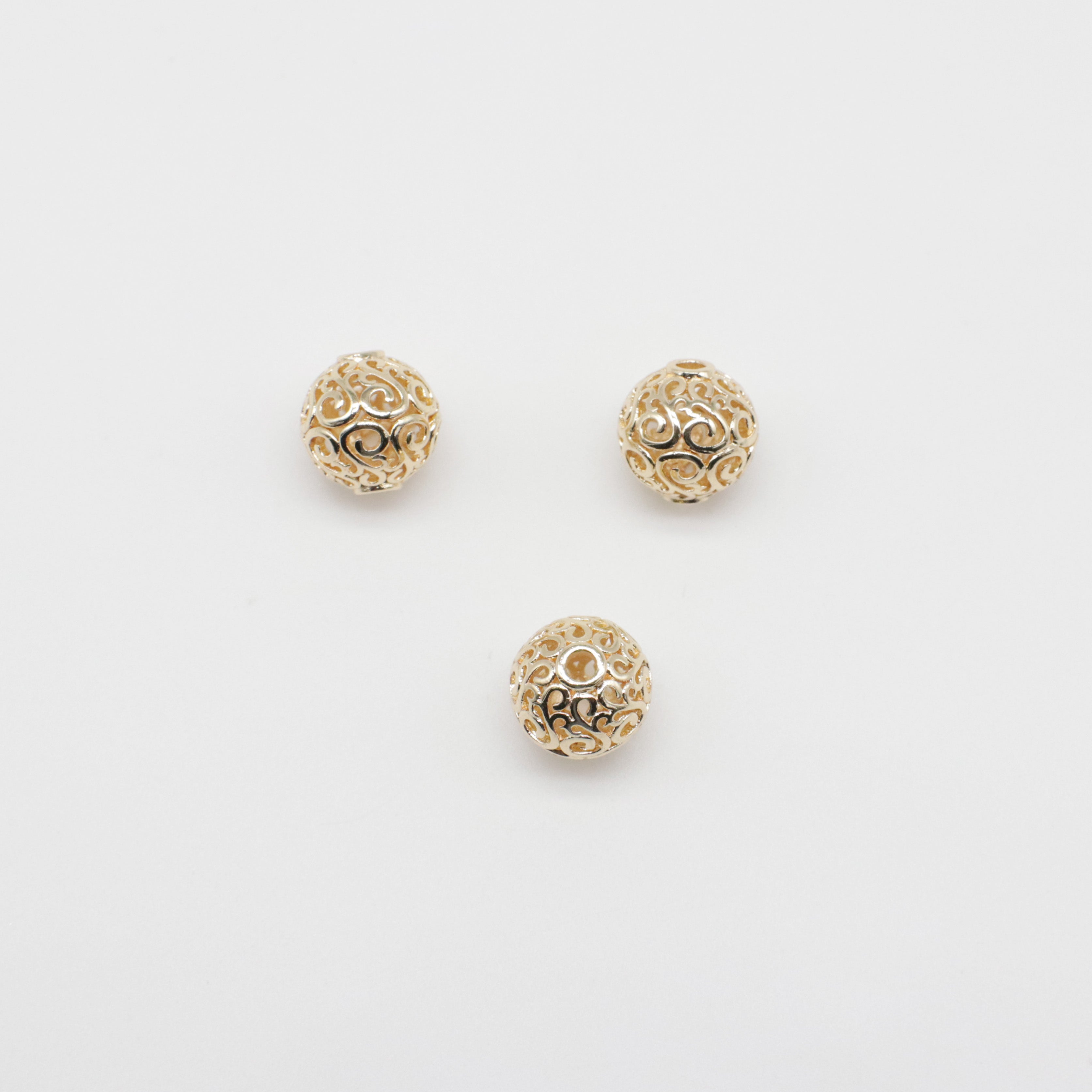 Grânulos de latão de 12 mm para material de estilo ocidental de joias de verão