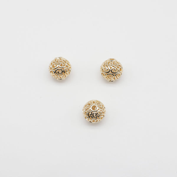 12 mm Brass Beads For Summer Jewelry Western Style Material