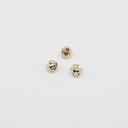 Grânulos ocos e de abóbora de latão de 8 mm para material de estilo ocidental de joias de verão