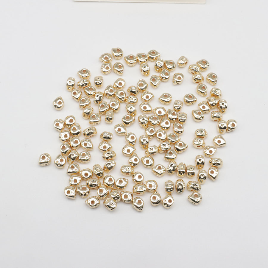 5-6 mm Brass Irregular Beads Moonscapen Shape For Summer Jewelry Western Style Material