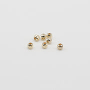 2-3-4 MM Watermelon Brass Bead With Gold Plated