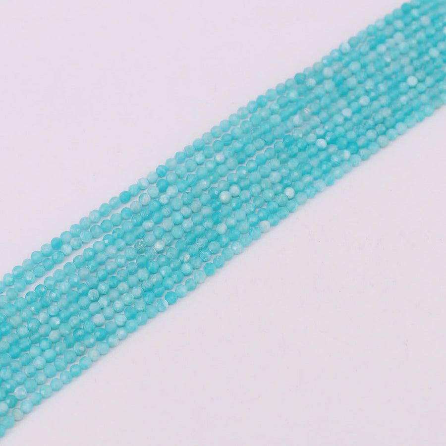 Contas de pedra naturais redondas 4 mm facetadas para design de joias material brinco colar pulseira gargantilha estilo primavera verão preço para 5 fios