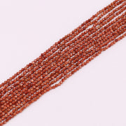 Contas de pedra naturais redondas 4 mm facetadas para design de joias material brinco colar pulseira gargantilha estilo primavera verão preço para 5 fios