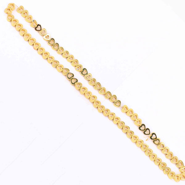 6 MM Sweet Heart Shape Hematite Strand Beads For Jewelry Materials Price For 5 Strands