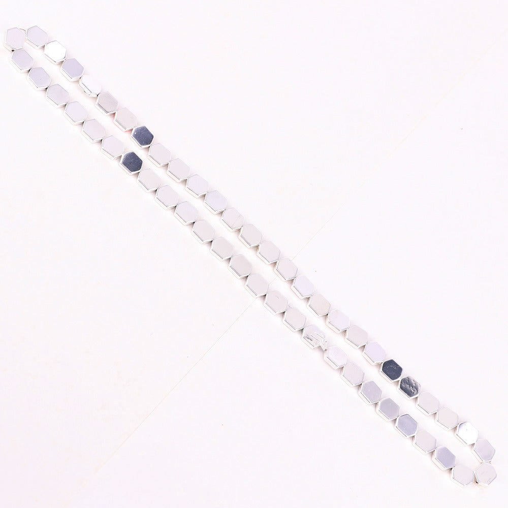 Contas quadradas de hematita 6x7 mm para preço de design de joias para 5 fios