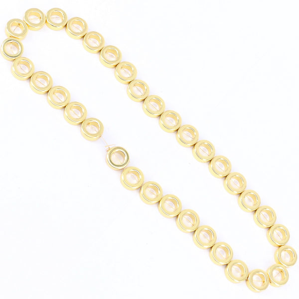 12 MM Round Circle Hemitate Beads For Jewelry Material Price For 5 Strands