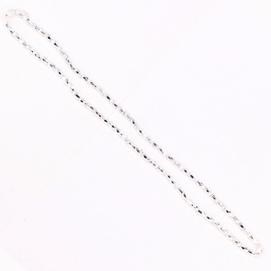 3x5 MM Faceted Olive Hematite Beads Price For 5 Strands
