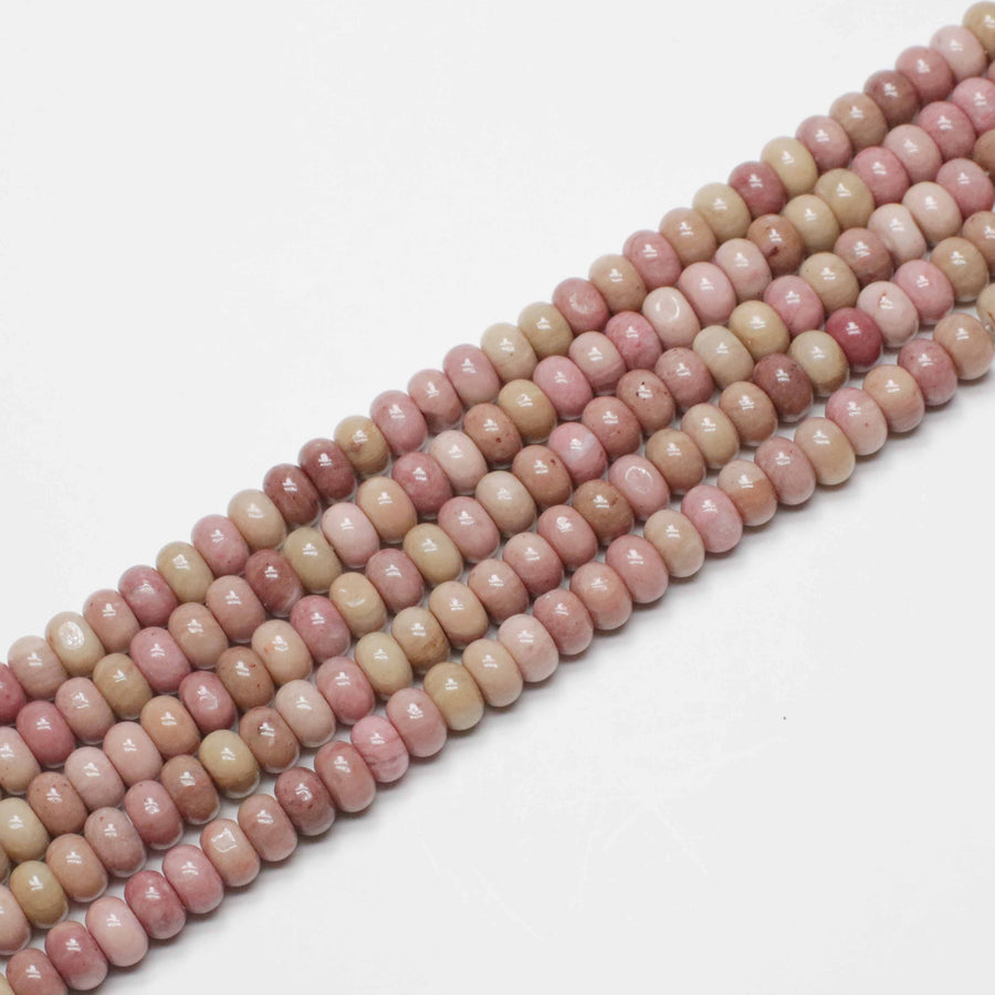 Round Roundel Natural Stone Strand Beads In Size 5x8 mm