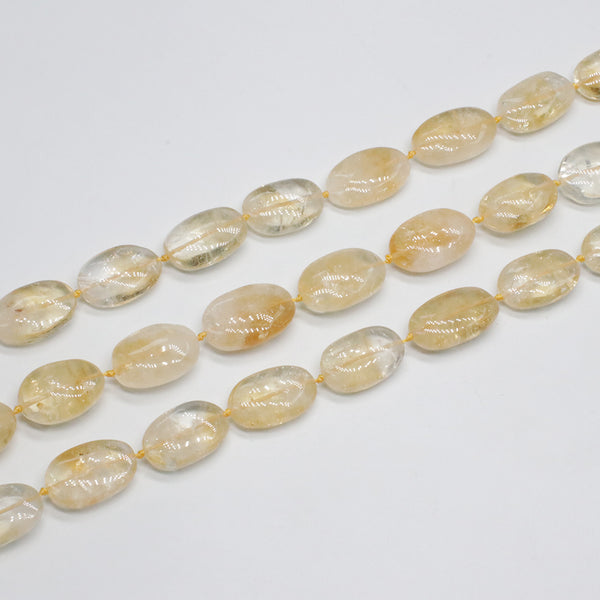 Natural Citrine Polished Strand In Spcial Shaped