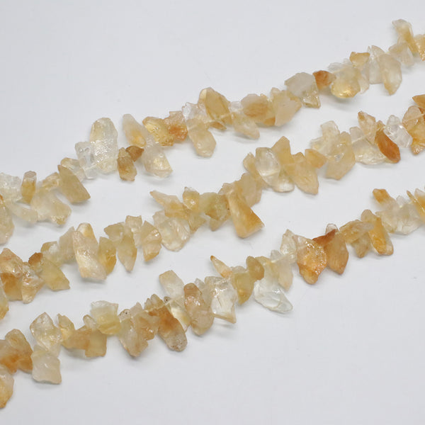Natural Yellow Citrine Raw Strand Necklace