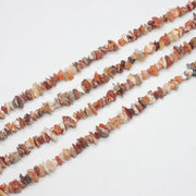 Natural Fire Opal Raw Necklace Strand