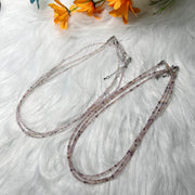 2 mm 3 mm Naturstein, kubischer Zirkon, facettiert, modische Halskette