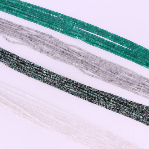 2X2X2 MM  Cubic  Square Narutal Stone Strand For Jewelry DIY Material Loos Beads: price for per 5 strands