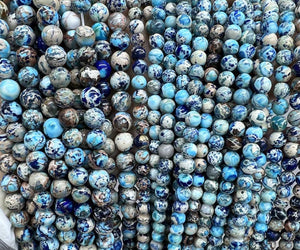 Natürliche runde Perlen aus kaiserlichem Jaspis