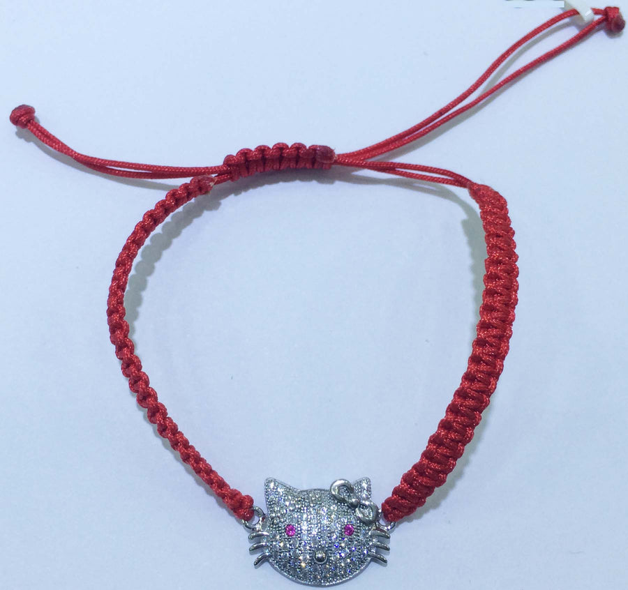 Bracelet de bracelet réglable shambaba en métal argent sterling
