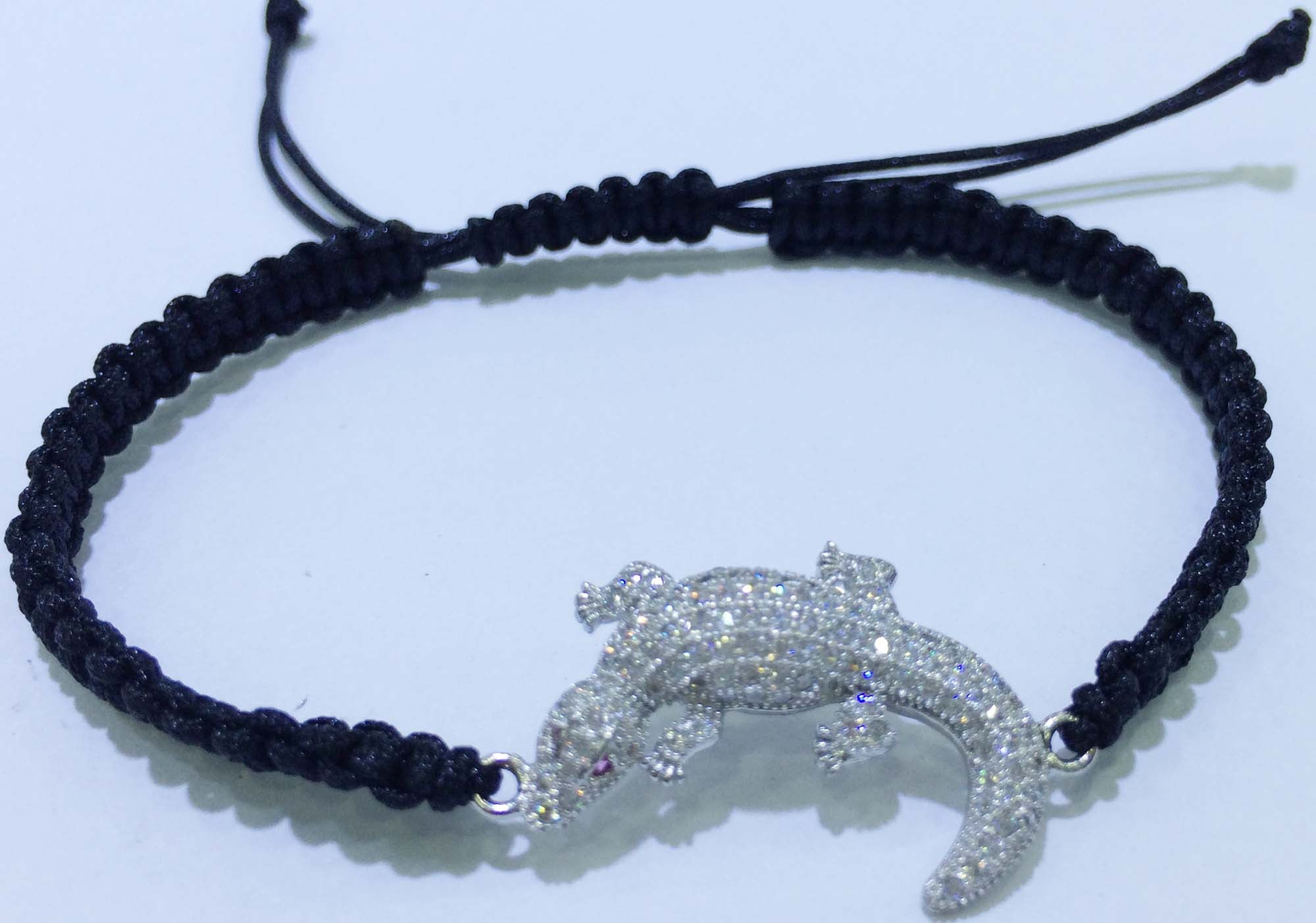 Bracelet de bracelet strechy en métal argent sterling shambala