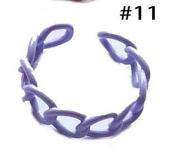 Enamel Chain Link Adjustable Finger Ring