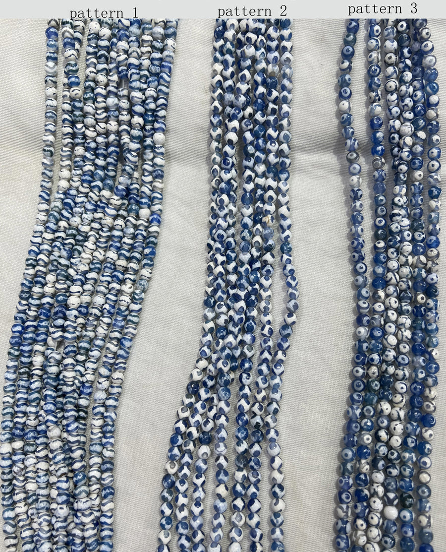 Faceted Straped Agate Beads Strands Price Is For 5 Strands