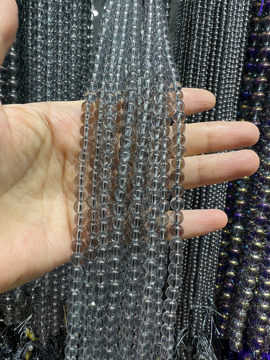 Bella pietra preziosa cysatal naturale placcata lucida fili di perle sciolte