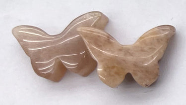 Pingentes em formato de borboleta de pedra natural