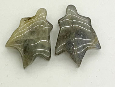 Natural Stone Maple Leaf Shape Pendants
