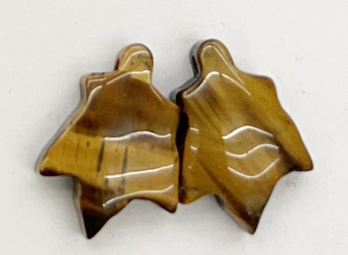 Natural Stone Maple Leaf Shape Pendants