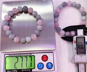 Bracelets de perles de pierre de morganite naturelle