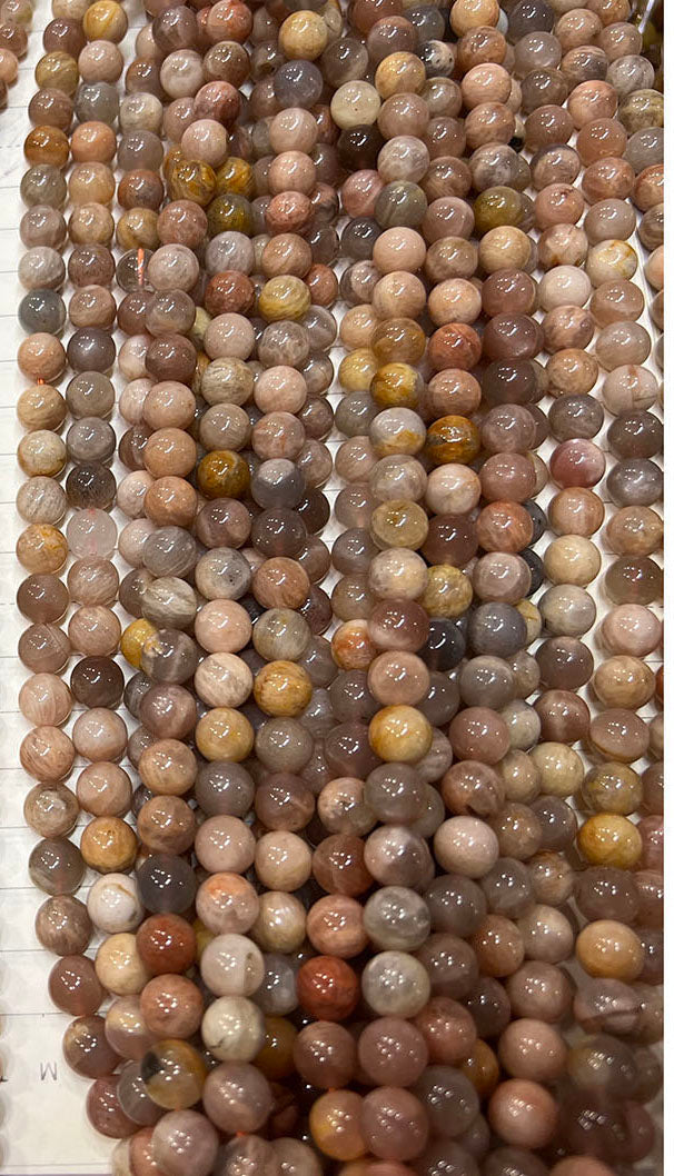 Natural Smooth Round Sun Stone Beads Strands Price For 5 Strands
