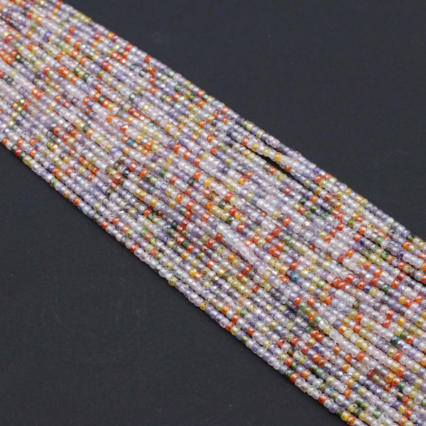 2x3 MM CZ Heishi Facetd Beads Jewelry Design Fitting Accessories Decoration: price for per 5 strands