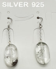 Sterling silver earring with natural stone
