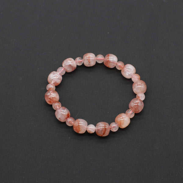10 mm rosa cristallo tamburo tipo perline braccialetto elasticizzato amico regalo laurea ricordo
