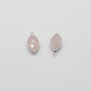 Gemstone Faceted Oval Pendant With Gold Silver Plated Edge For Jewelry Fitting Accesories Decoration Price For 5 pcs