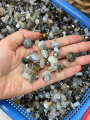 Pingentes de cogumelo em pedras diferentes presentes atraindo colar pingente preço para 10 peças