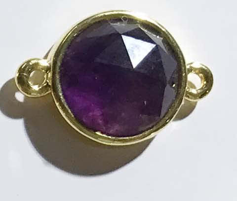 Pendant And Connector Of Natural Amethyst Price For 10 PCS