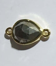 Pendant And Connector Of Natural Pyrite Price For 10 PCS