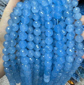 Natural Jade In Dyed Color Faceted Beads Strands Price For 5 Strands