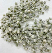 Flores de pedras naturais ágata musgo atraindo para colares pulseiras brincos