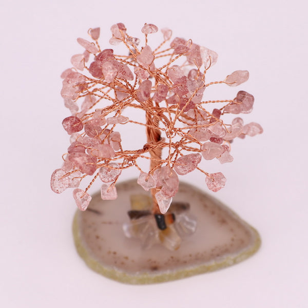 Lucky Tree  Craft  Gemstone Hand Made House Decoration