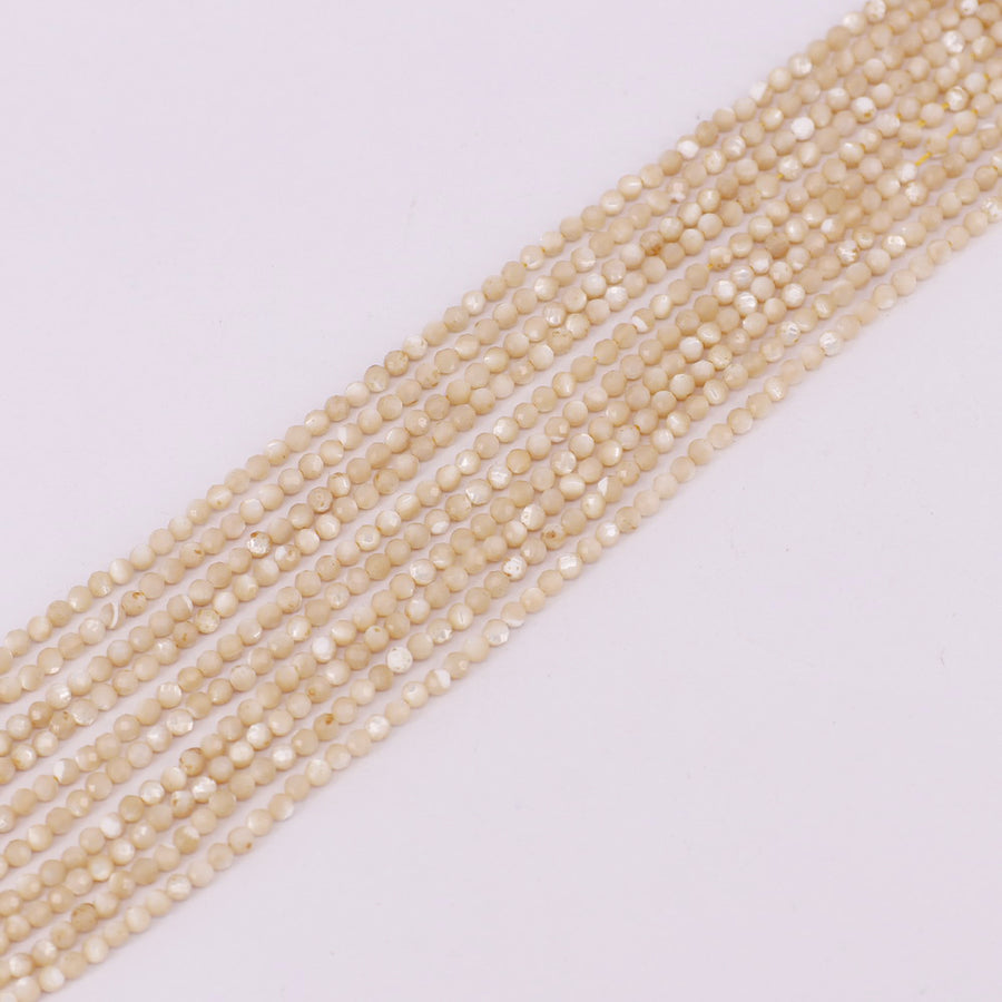 Contas de pedra naturais redondas de 2 mm facetadas para preço de material de design de joias para 5 fios