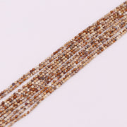 Contas de pedra naturais redondas de 3 mm facetadas para design de joias material brinco colar pulseira gargantilha estilo boêmio preço para 5 fios